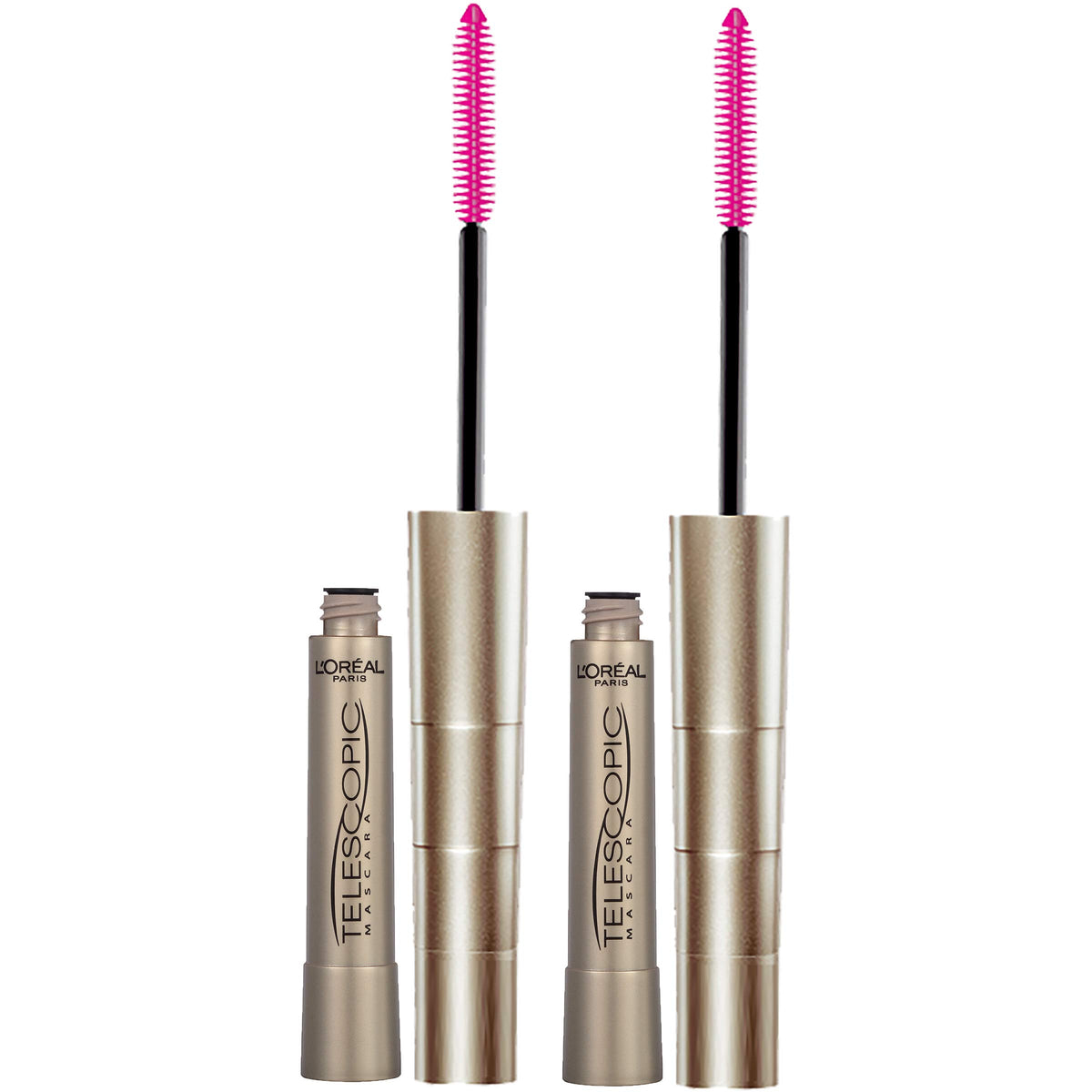 L'Oreal Paris Telescopic Mascara Blackest Black front view