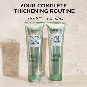 L'Oreal Paris Thickening Conditioner application on hair