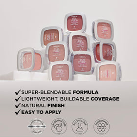 L'Oreal Paris True Match Blush Tender Rose shade comparison