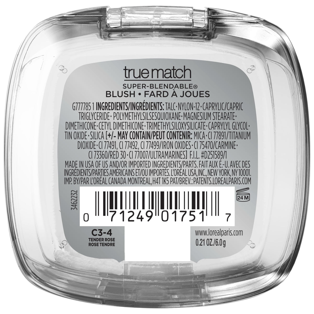 L'Oreal Paris True Match Blush Tender Rose with mirror open
