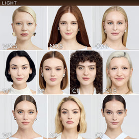 L'Oreal Paris True Match Foundation N0.5 Light with other makeup products