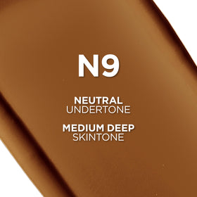 L'Oreal Paris True Match Foundation N9 Medium Deep pump close-up