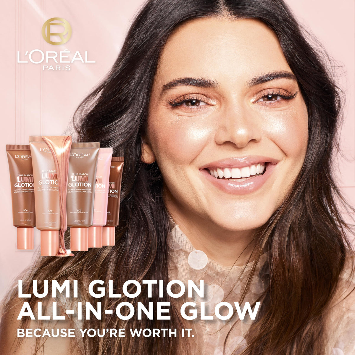 L'Oreal Paris True Match Lumi Glotion back view with ingredients