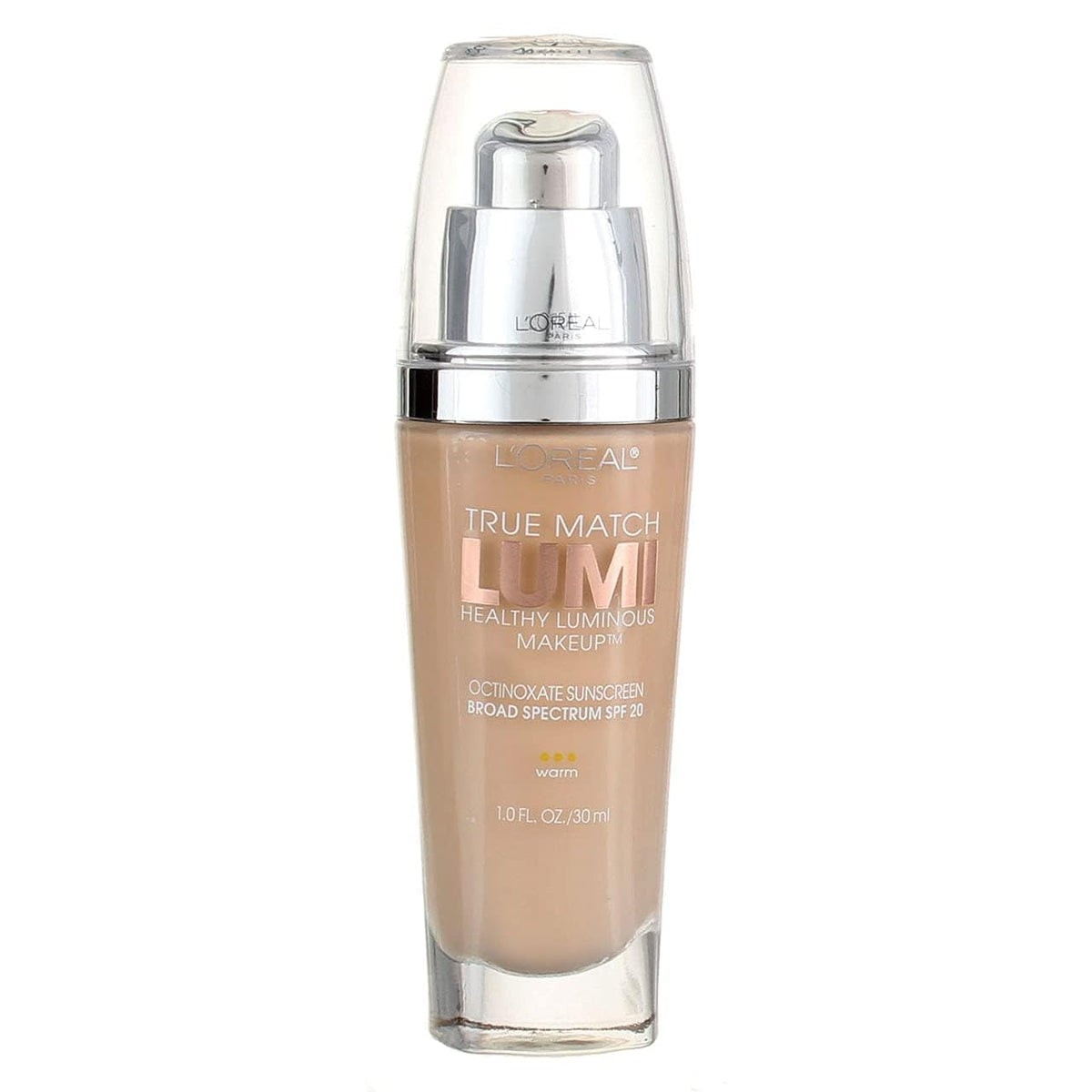 L'Oreal Paris True Match Lumi Healthy Luminous Makeup W1-2 Porcelain swatch on skin