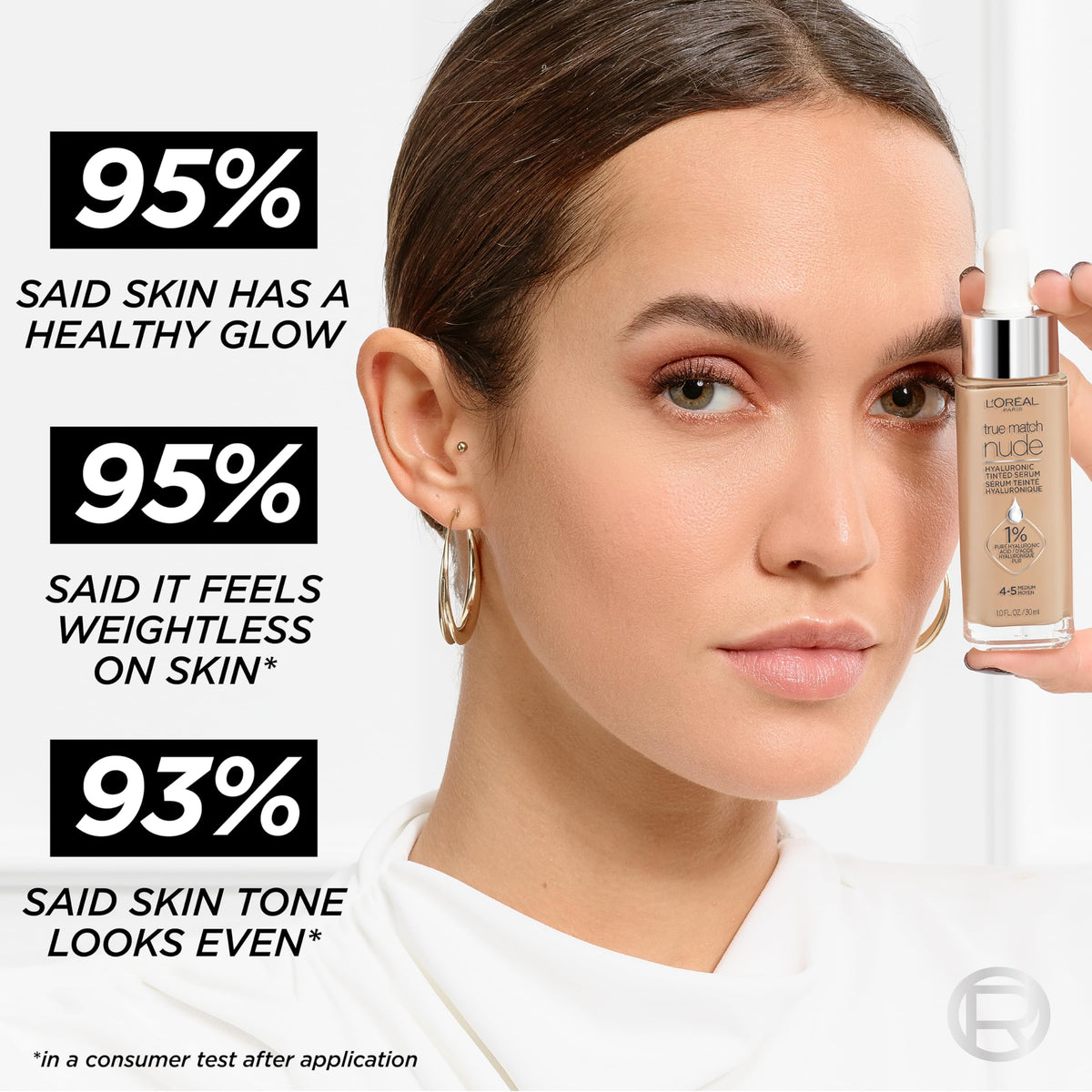 L'Oreal Paris True Match Nude foundation with other makeup products