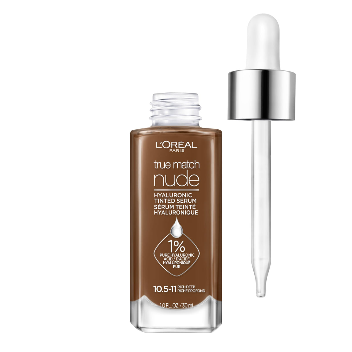L'Oreal Paris True Match Nude Hyaluronic Tinted Serum Foundation front view