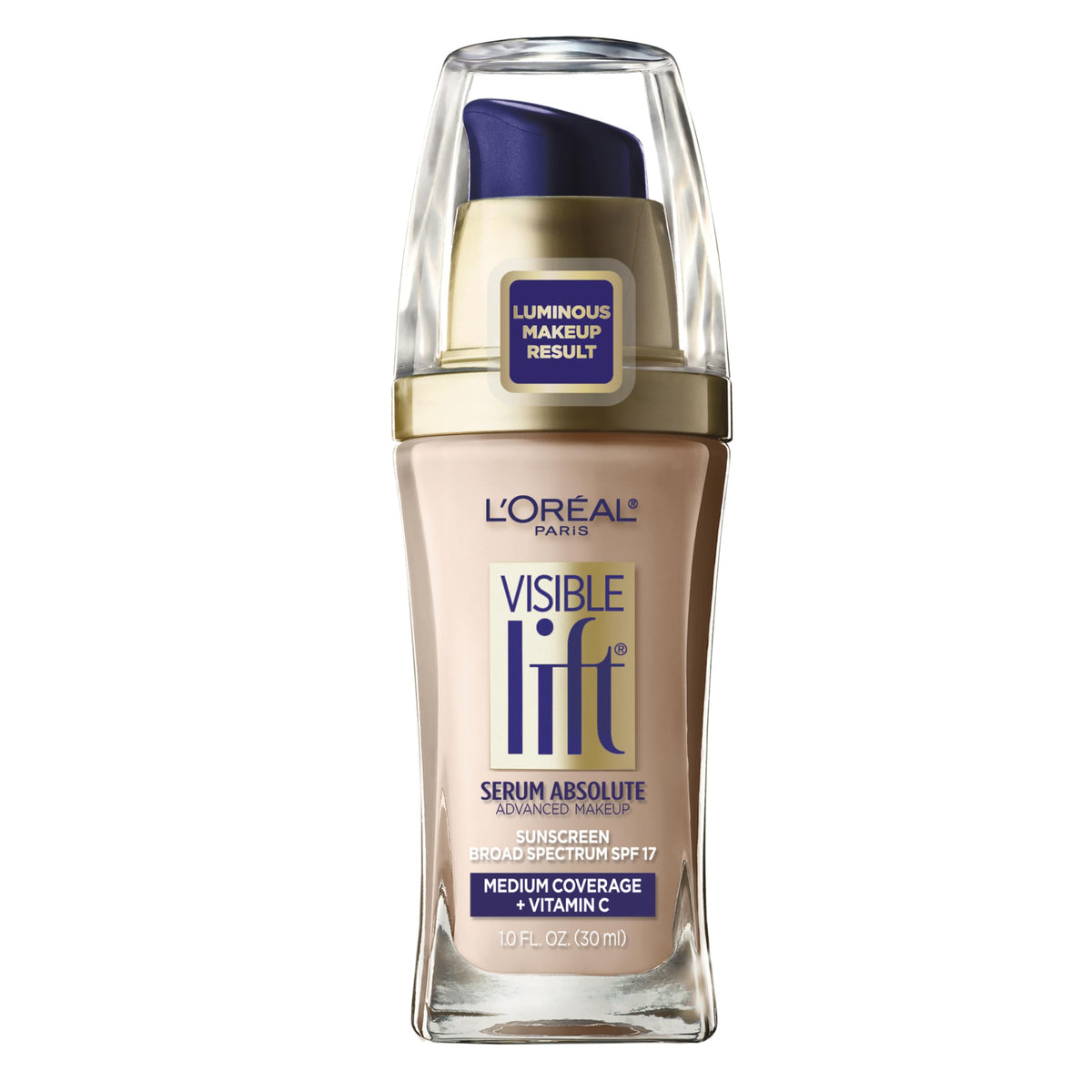 L'Oreal Paris Visible Lift Serum Absolute Foundation Classic Ivory 1oz front view