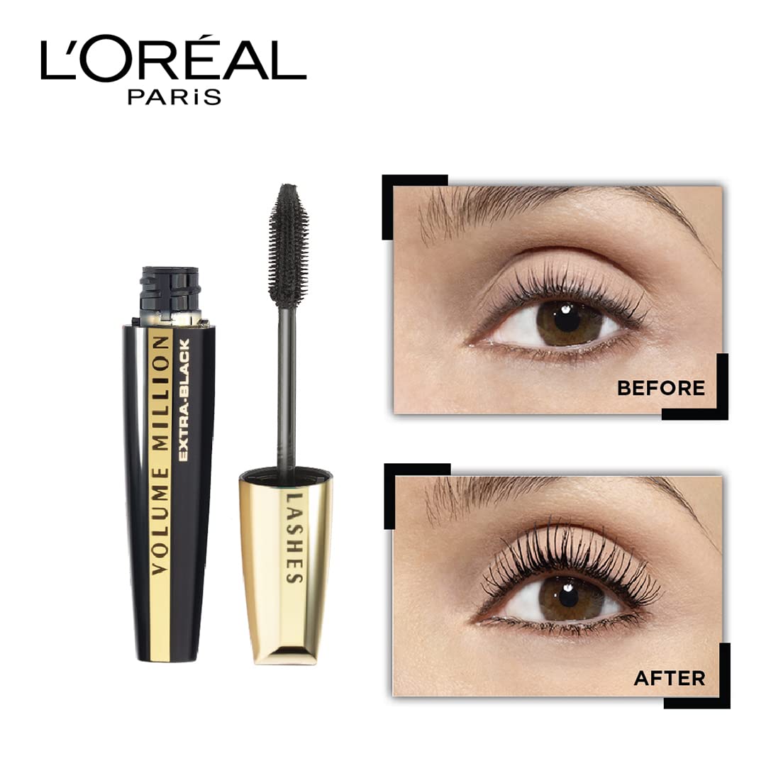 L'Oreal Paris Volume Million Lashes Mascara Extra Black brush close-up