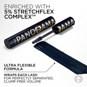 L'Oreal Paris Voluminous Panorama Mascara next to eye makeup essentials