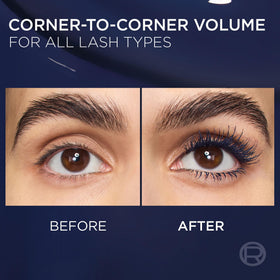 L'Oreal Paris Voluminous Panorama Mascara showing the multi-level bristle brush