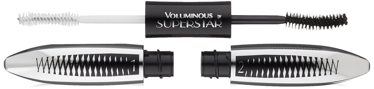 L'Oreal Paris Voluminous Superstar Mascara front view with packaging