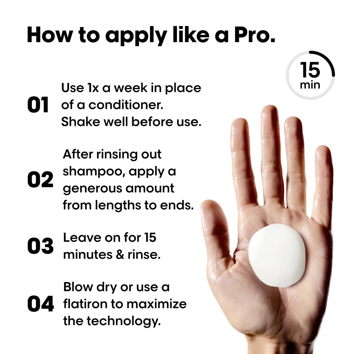 L'Oréal Professionnel Keratin Alpha Sleek application on hair