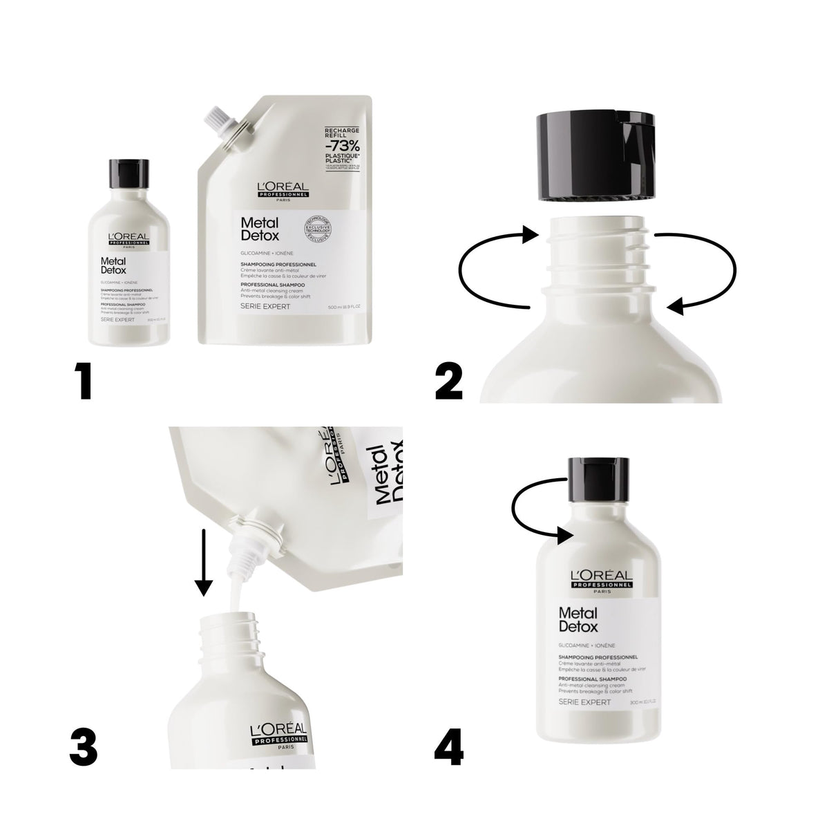 L'Oréal Professionnel Paris Metal Detox Shampoo for colour- hair