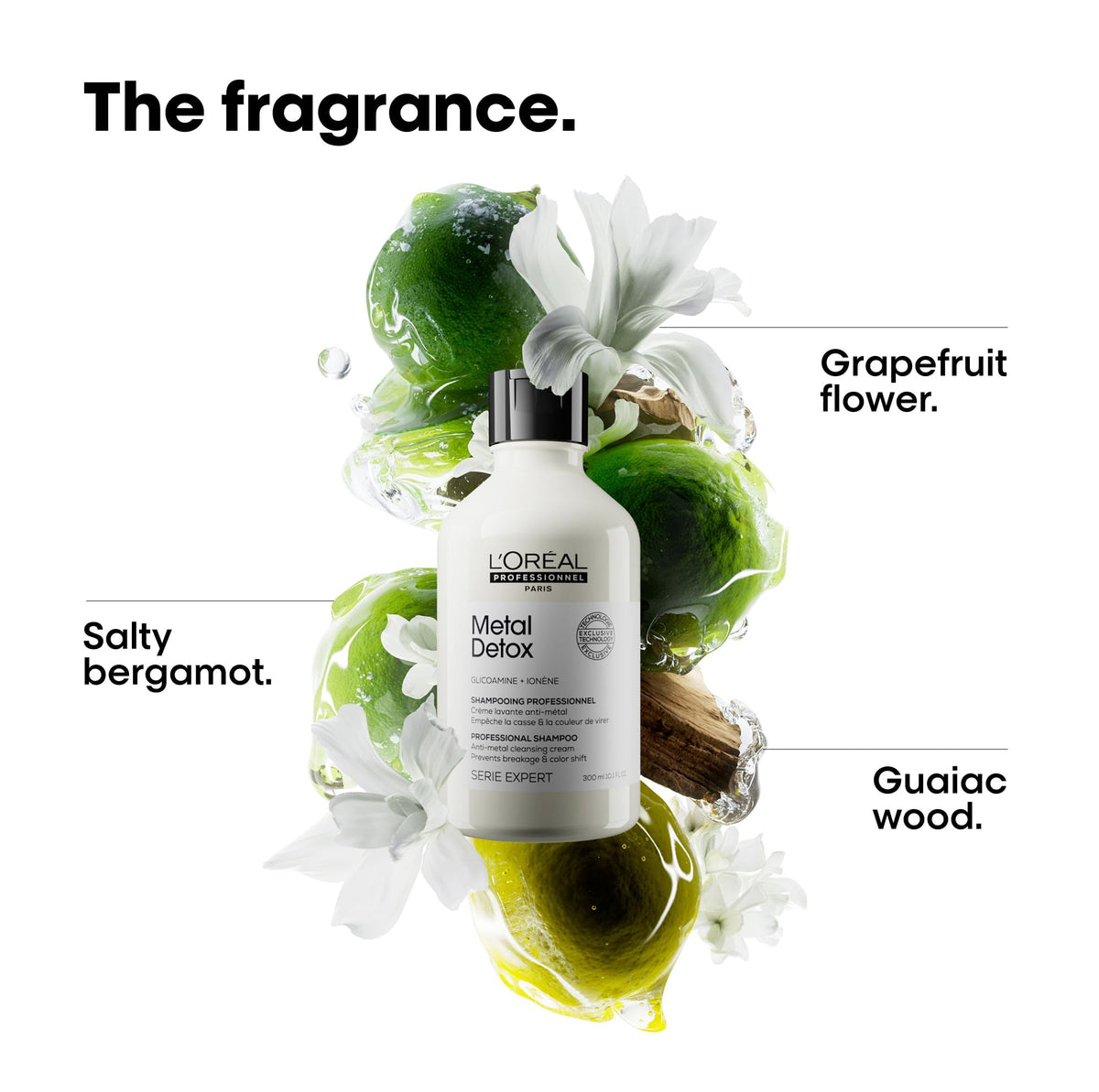 L'Oréal Professionnel Paris Metal Detox Shampoo in bathroom setting