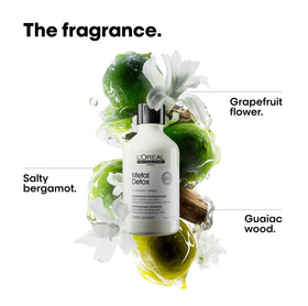 L'Oréal Professionnel Paris Metal Detox Shampoo in bathroom setting