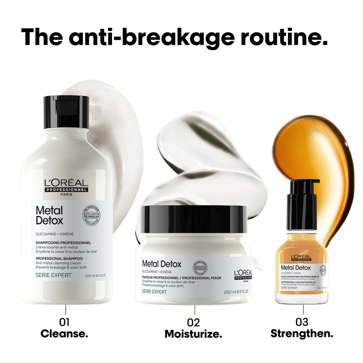 L'Oréal Professionnel Paris Metal Detox Shampoo with conditioner and mask