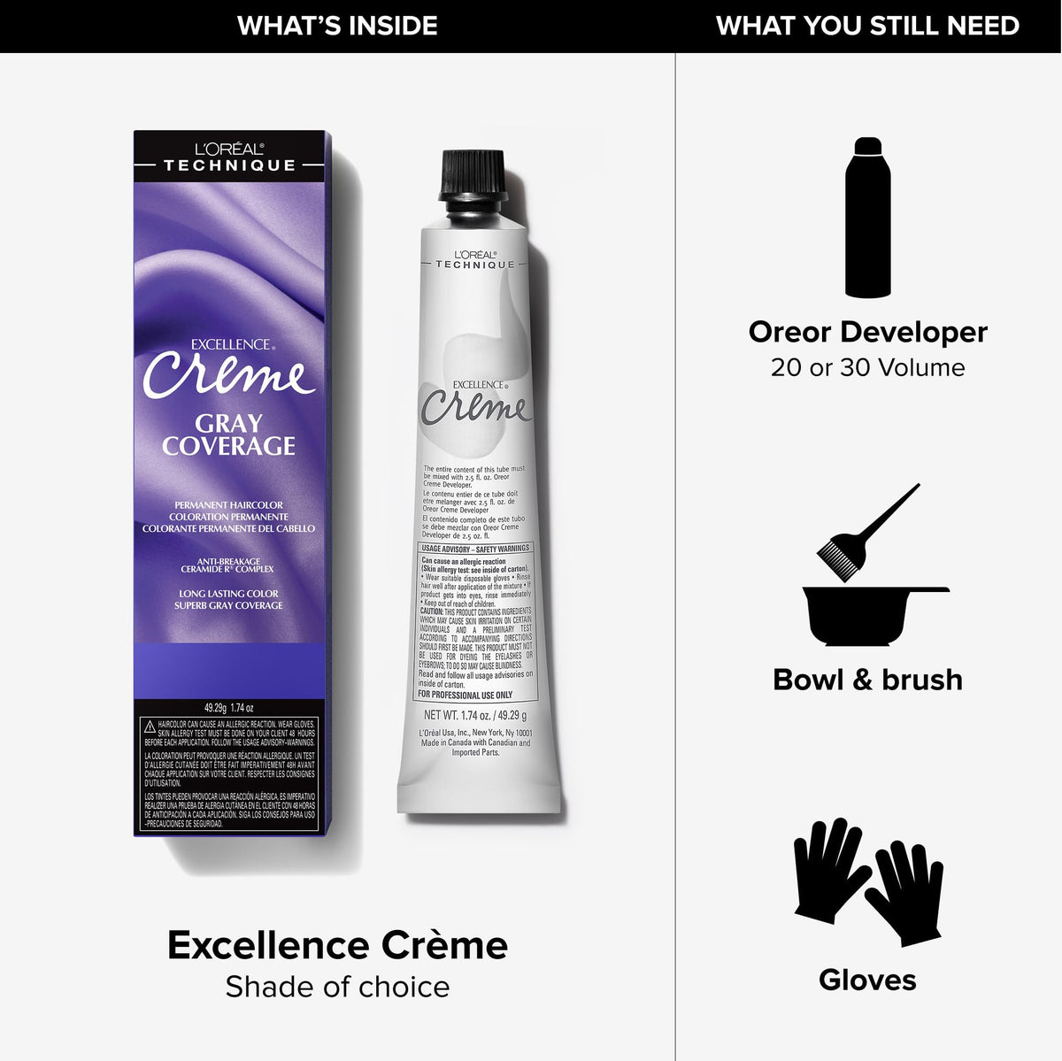 L'OREAL TECHNIQUE Excellence Crème color swatch