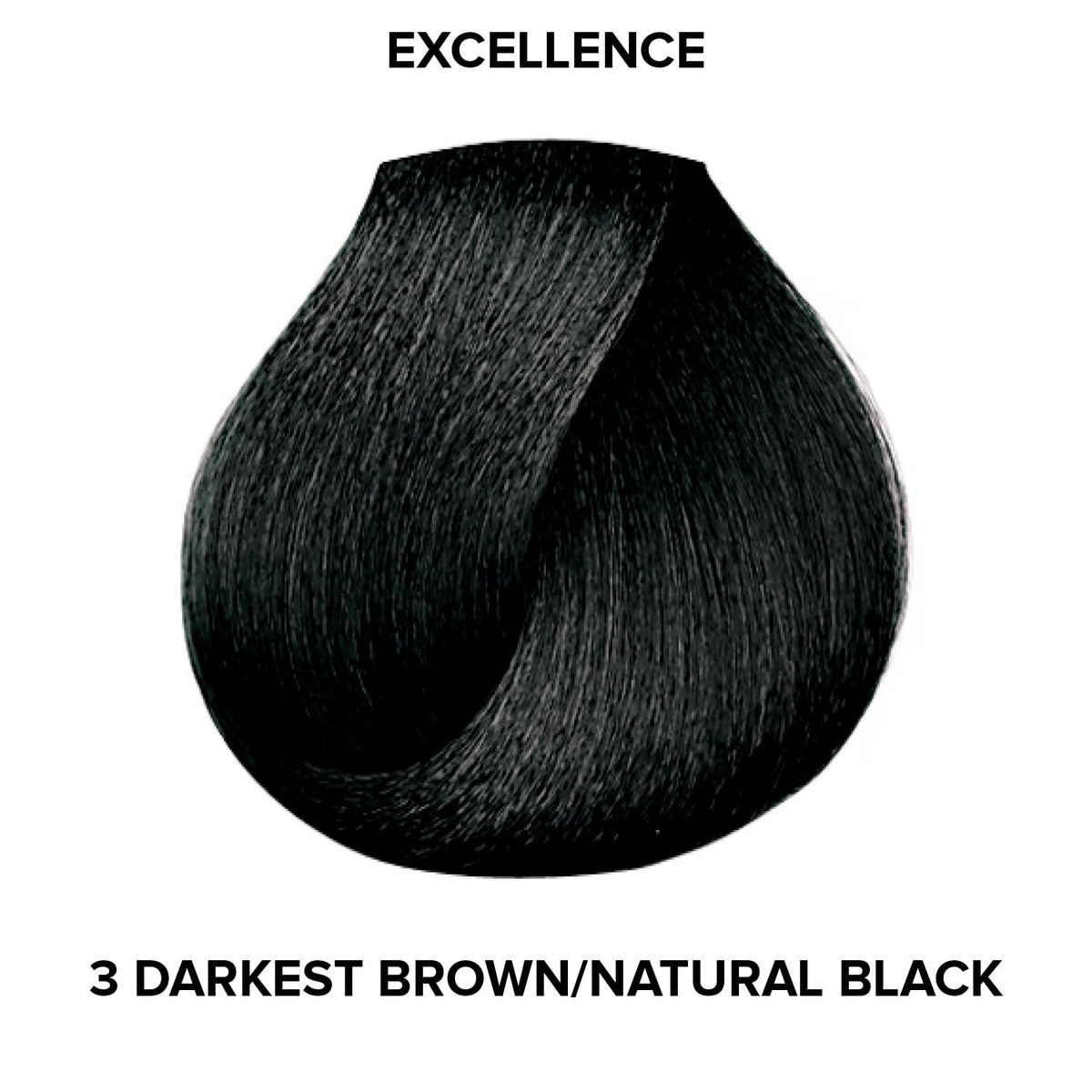 L'OREAL TECHNIQUE Excellence Crème Permanent Hair Color Dark Brown on display