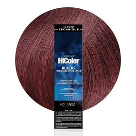 L'OREAL TECHNIQUE HiColor Black Plum hair colour front view