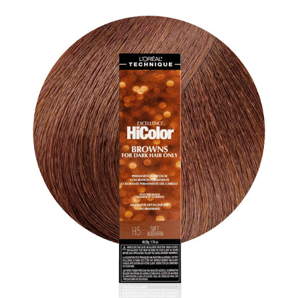 L'OREAL TECHNIQUE HiColor Deep Auburn Hair Colour tube front view