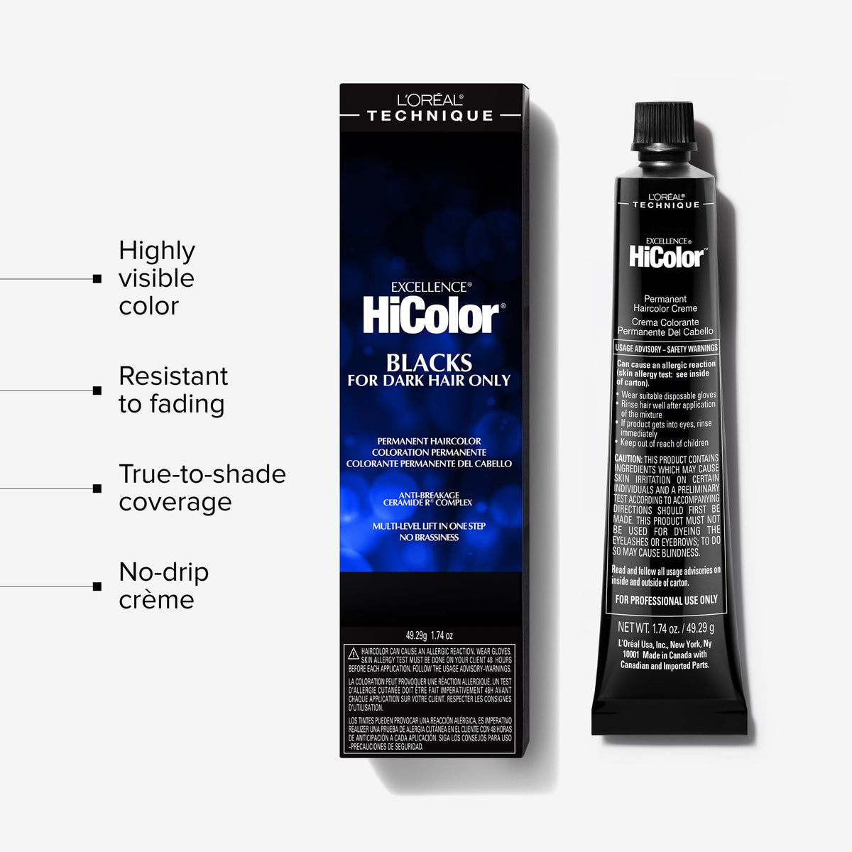 L'OREAL TECHNIQUE HiColor Deep Violet hair colour mixed with developer