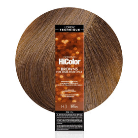 L'OREAL TECHNIQUE HiColor H3 Soft Brown hair colour tube front view