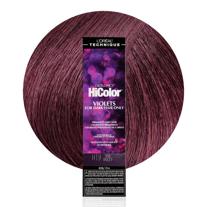 L'OREAL TECHNIQUE HiColor Plum front view of packaging
