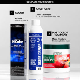 L'OREAL TECHNIQUE HiColor Plum results on dark hair