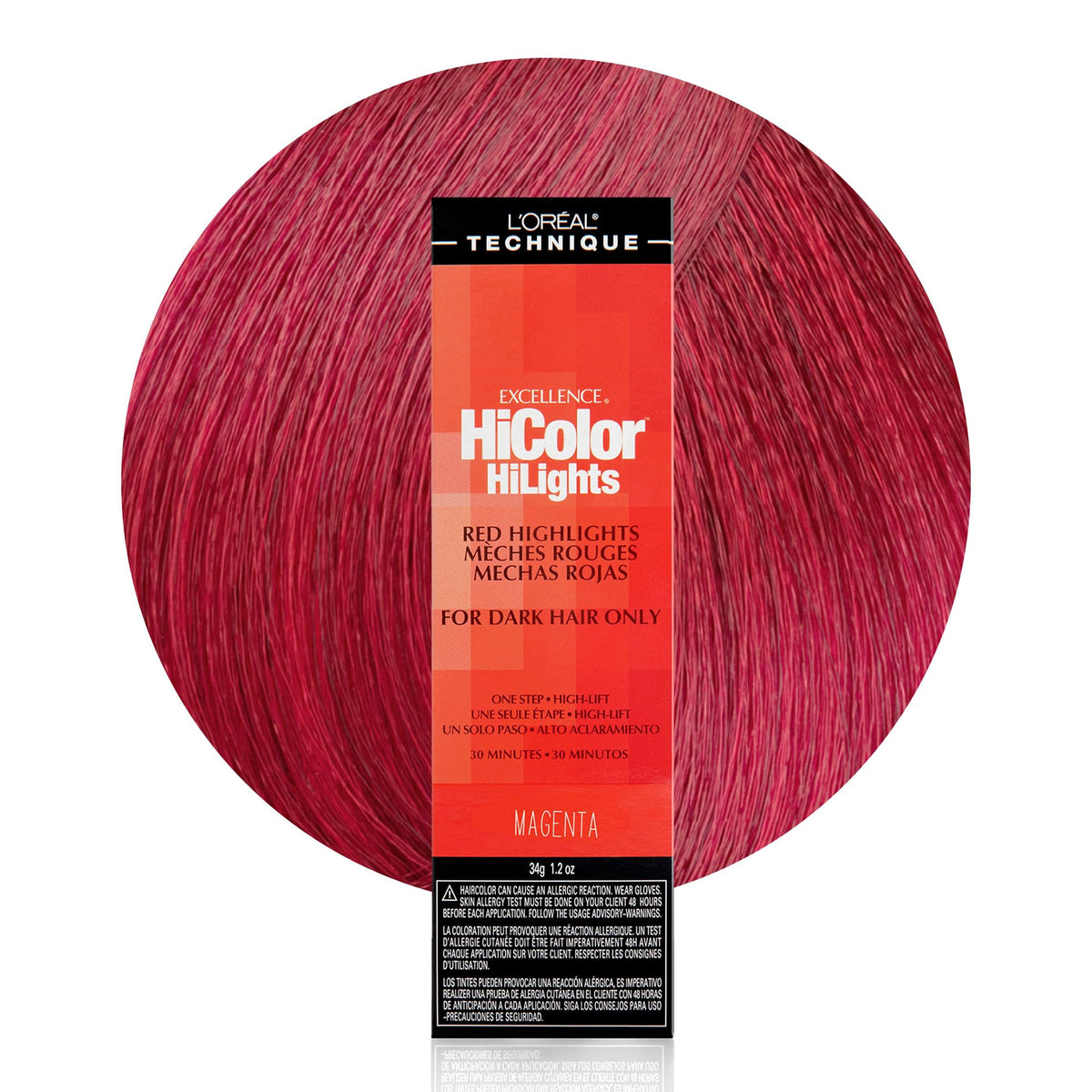 L'OREAL TECHNIQUE HiColor Red HiLights 50g front view