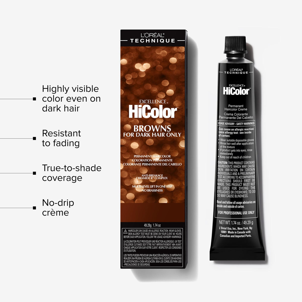 L'OREAL TECHNIQUE HiColor Soft Brown Hair Colour application process