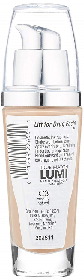 L'Oreal True Match Lumi Healthy Luminous Makeup SPF 20 Creamy Natural packaging
