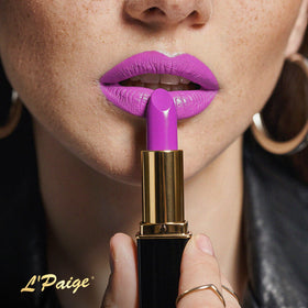 L'Paige Electric Fuchsia Lipstick with ingredients list