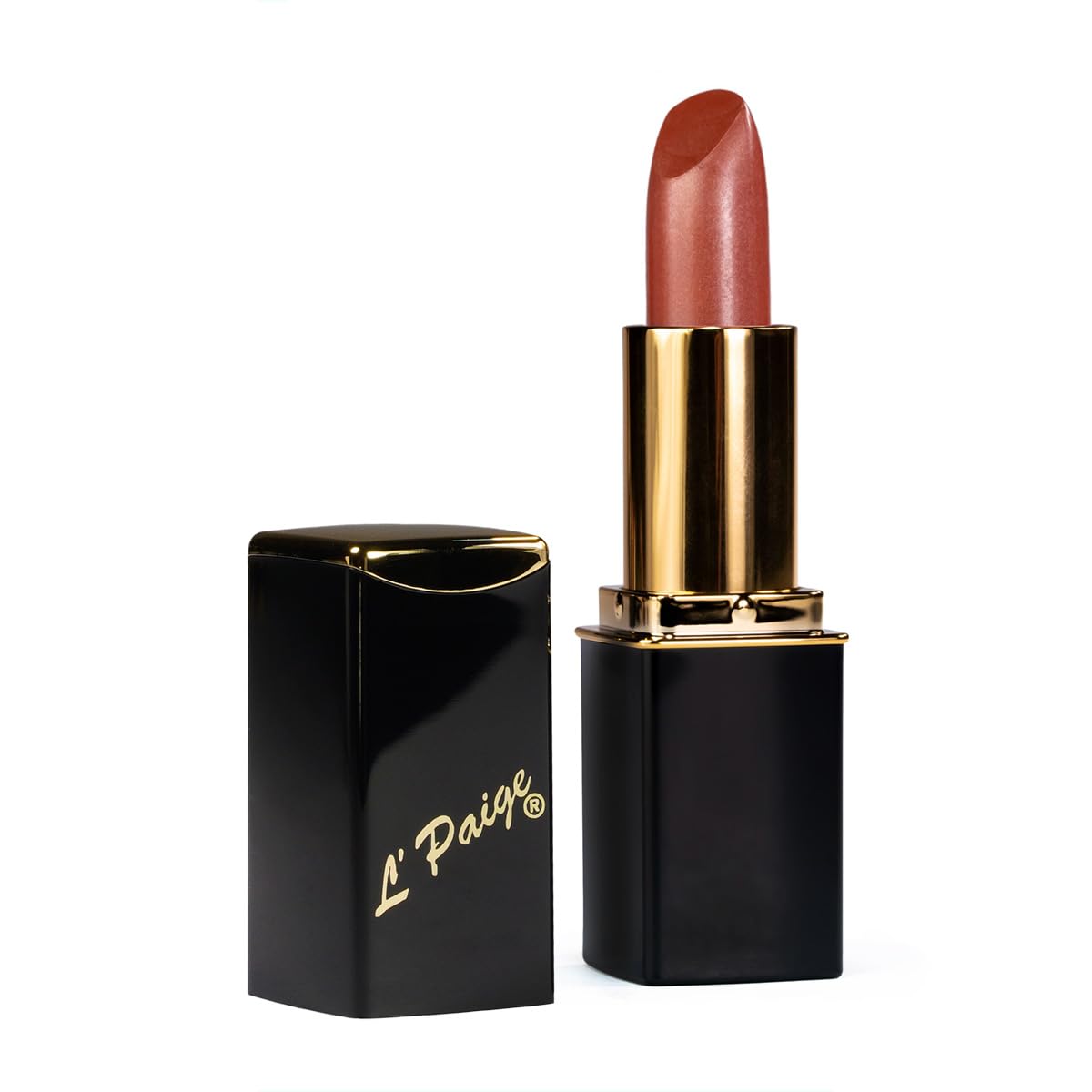 L'Paige Fawn Lipstick L91 front view with smooth satin finish
