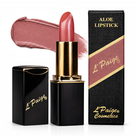 L'Paige Ice Mocha Lipstick front view showcasing cool mocha brown color
