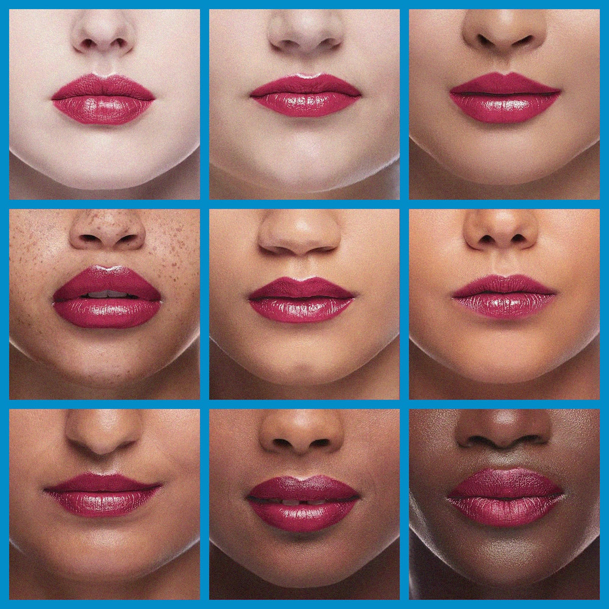 L'Paige lipstick swatch on skin