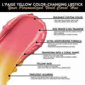 L'Paige lipstick with temperature-sensitive performance note