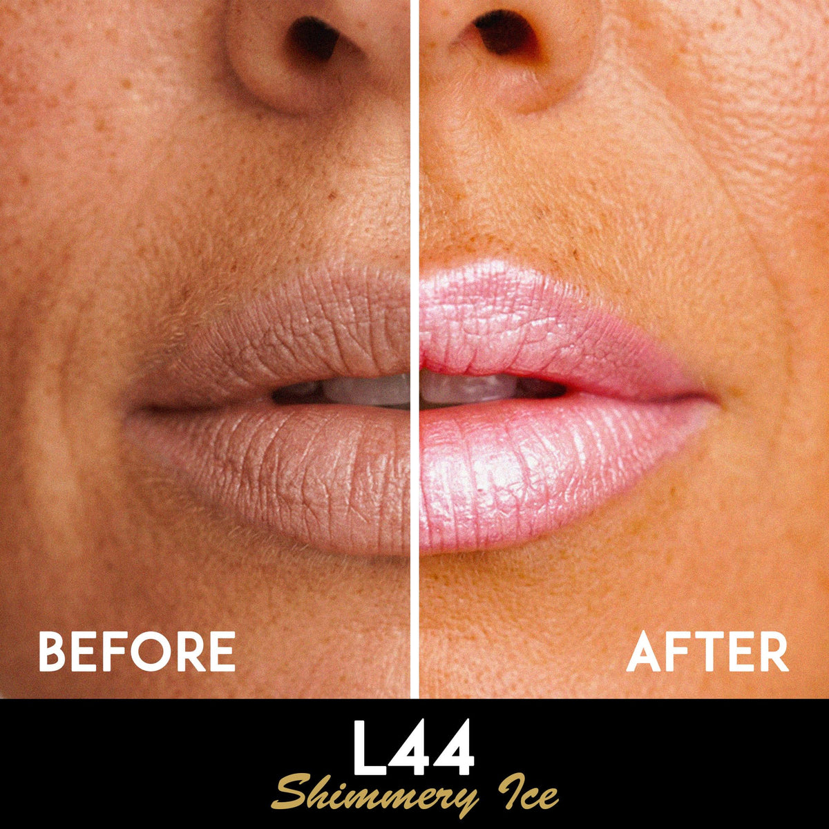 L'Paige Shimmery Ice Lipstick Frosted Pink L44 packaging