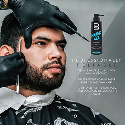 L3 Clear Shaving Gel 16.9 oz showing easy visibility texture