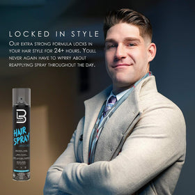 L3 Hair Spray Level 3 13.5 oz side view