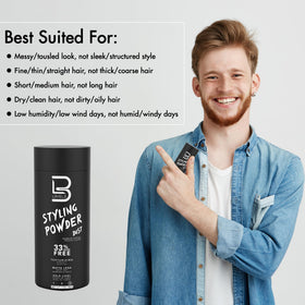 L3 Hair Texture Powder for Men packaging and details