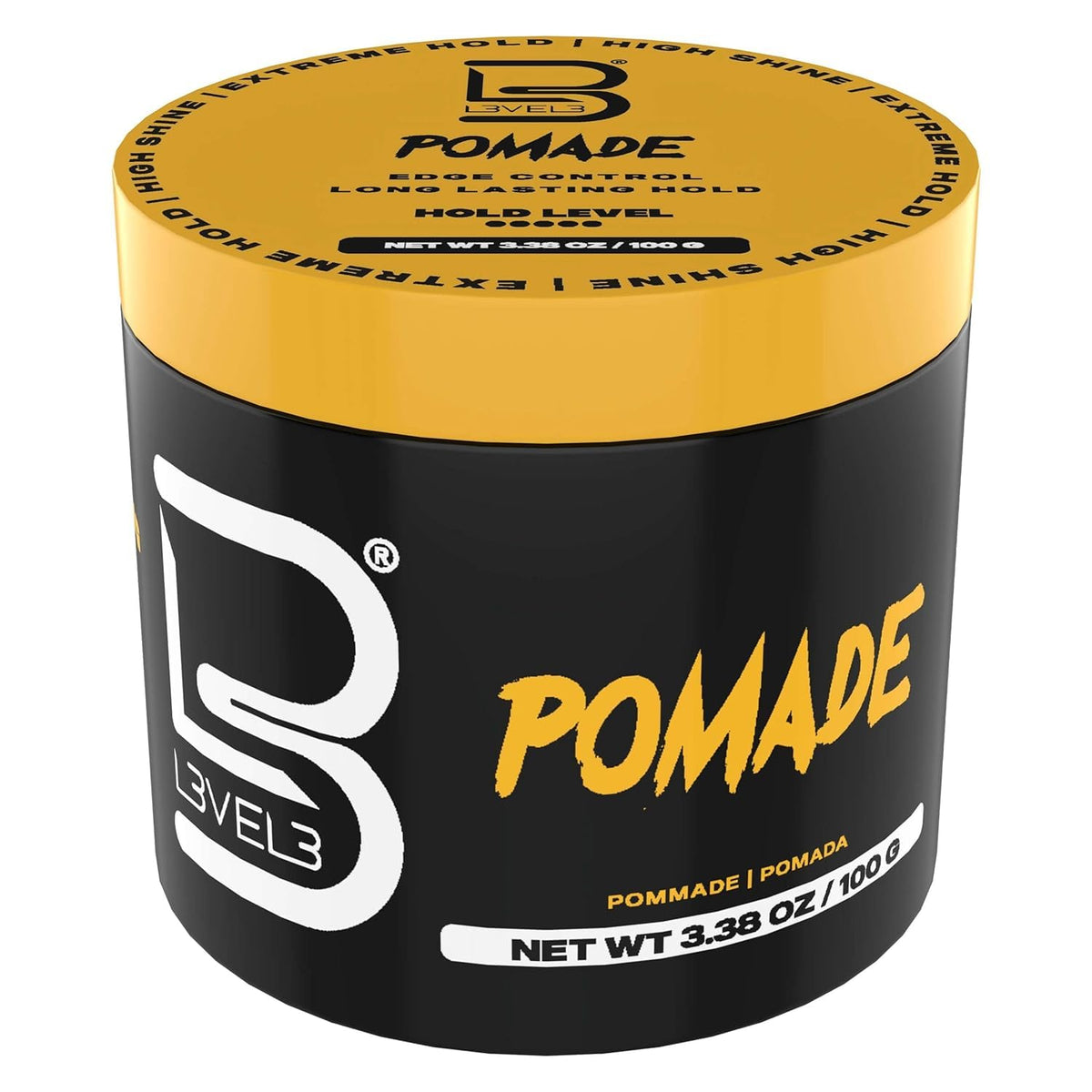 L3 Pomade 140g front view with packaging