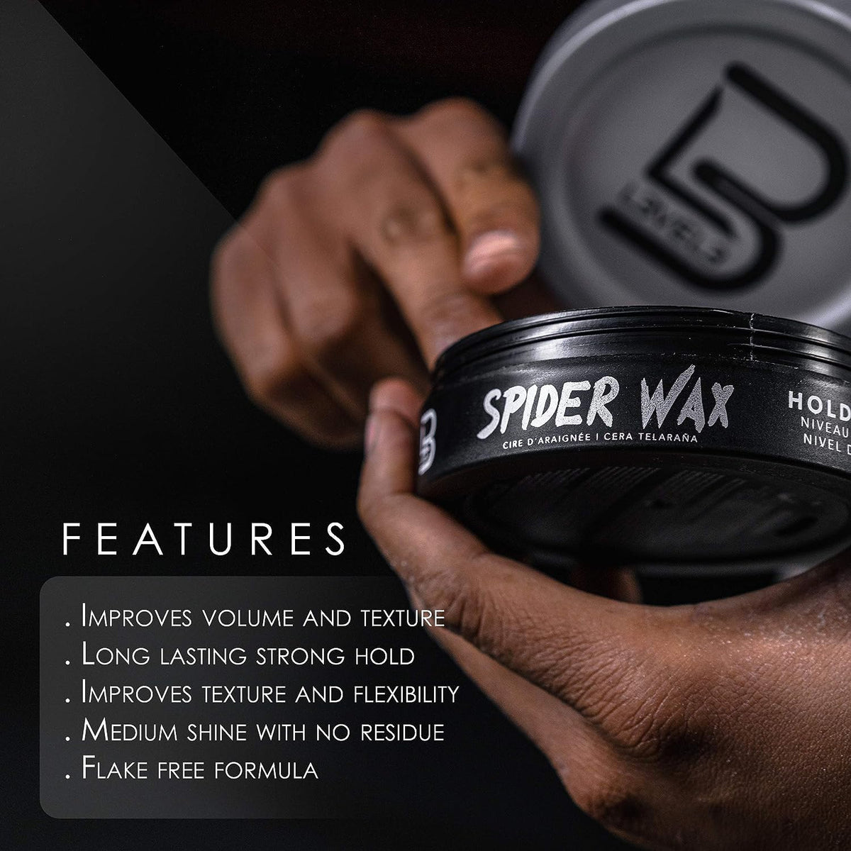 L3 Spider Wax for Men texture close-up