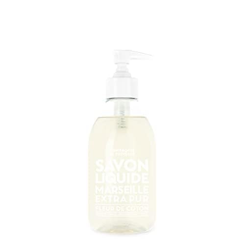 La Compagnie de Provence Cotton Flower Liquid Soap 10 Oz back view