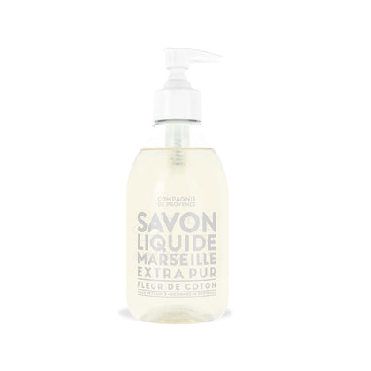 La Compagnie de Provence Cotton Flower Liquid Soap 10 Oz front view
