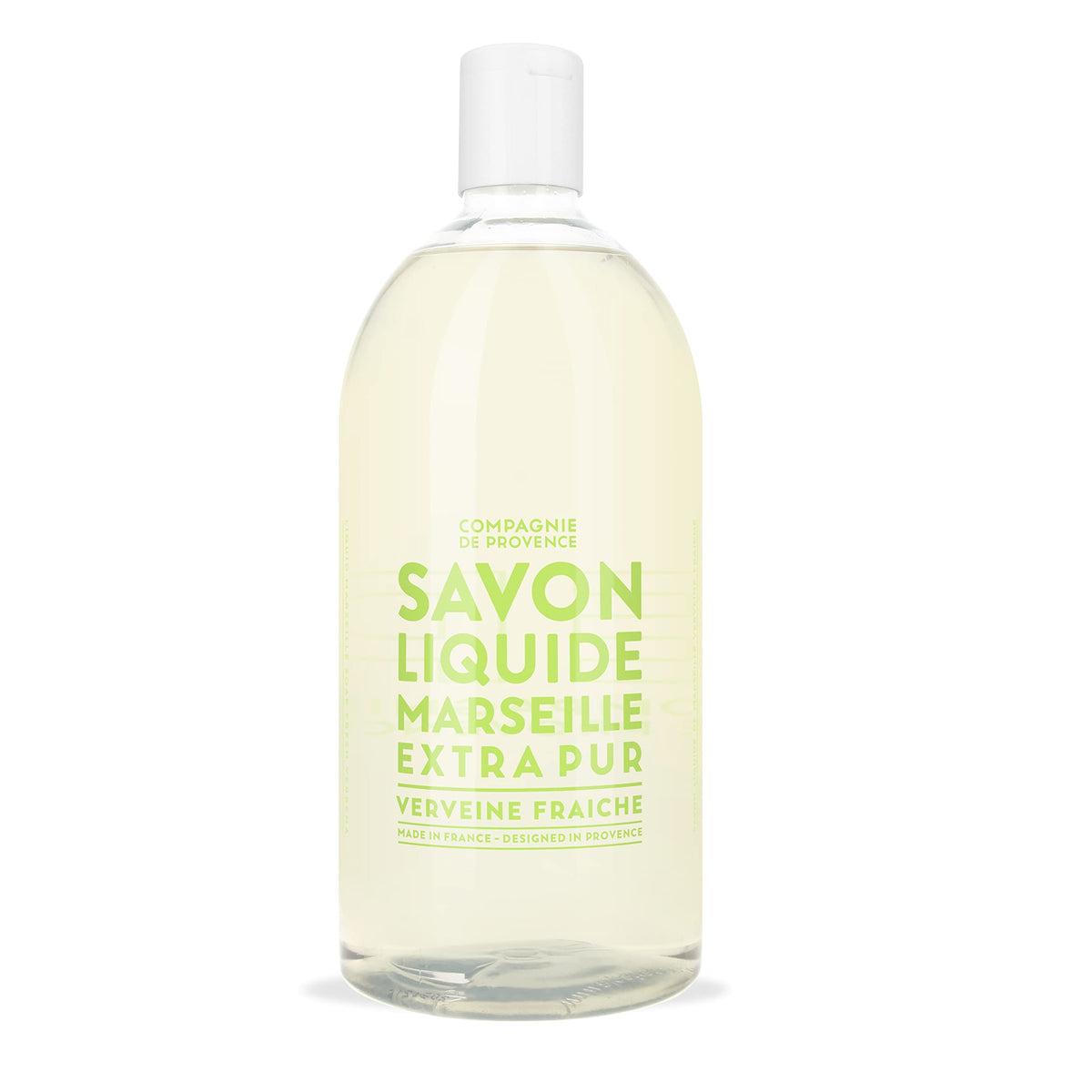 La Compagnie de Provence Fresh Verbena Liquid Soap refill bottle front view