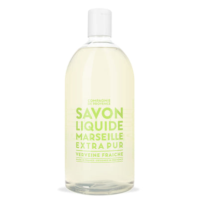 La Compagnie de Provence Fresh Verbena Liquid Soap refill bottle front view