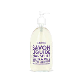 La Compagnie de Provence Lavender Liquid Soap glass bottle front view