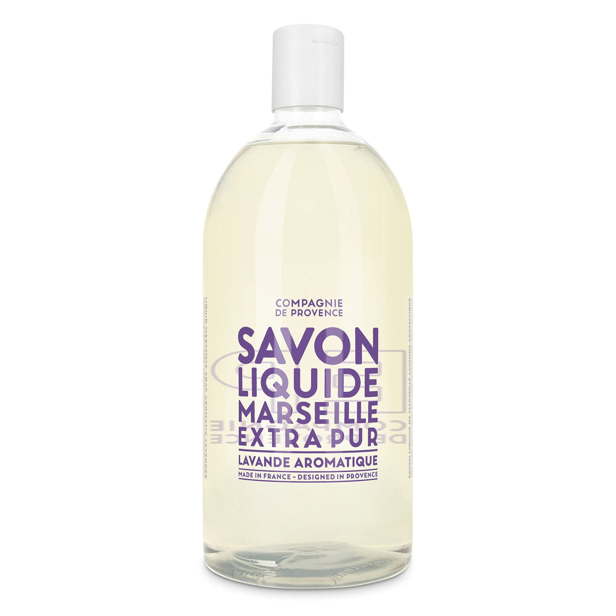 La Compagnie de Provence Lavender Liquid Soap packaging details