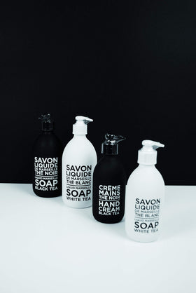 La Compagnie de Provence Liquid Soap Black Tea 16.7 Fl Oz with coconut and olive oil ingredients