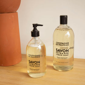 La Compagnie de Provence Liquid Soap bottle side view